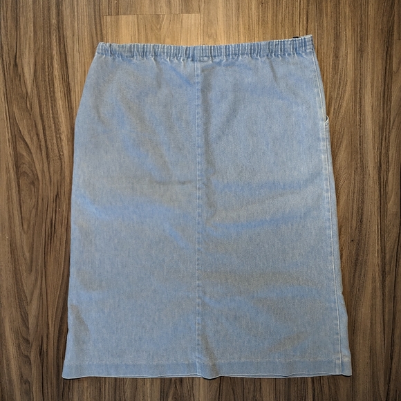 Vintage - Jean Style Skirt- Tan Jay - 32 inch strech waist - Picture 4 of 4